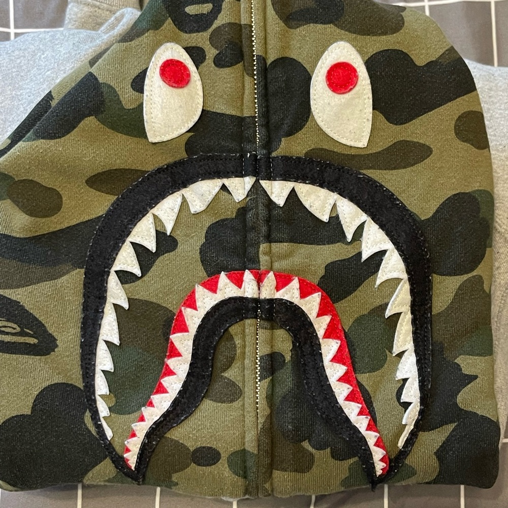 BAPE PONR Grey Hoodie (Fits like Large)